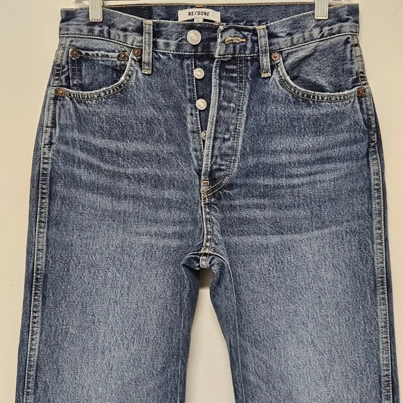 📌241 RE/DONE DISTRESSED  90S HIGH RISE LOOSE JEANS WOMEN'S SIZE 27 - Picture 3 of 15
